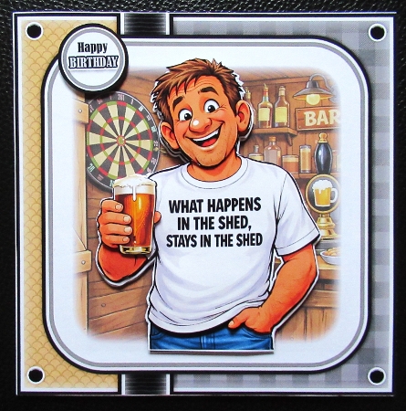 What Happens In The Shed Mini Kit Birthday/Fathers Day by Davina Rundle