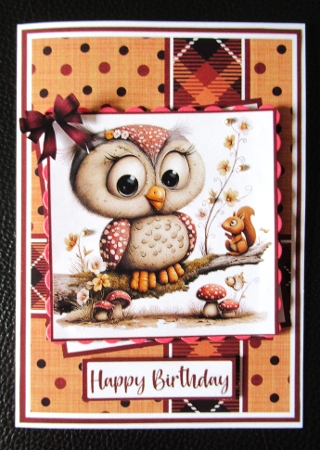 Cute Owl Mini Kit 5x7 (3) by Davina Rundle