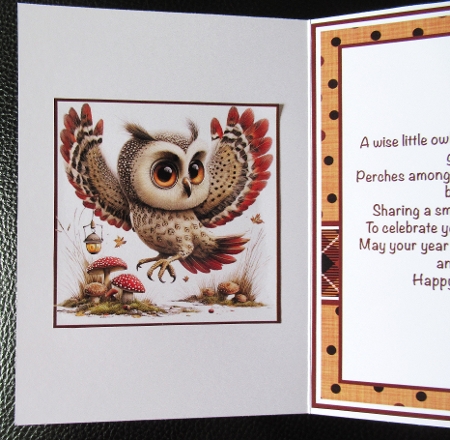 Cute Owl Mini Kit 5x7 (3) by Davina Rundle