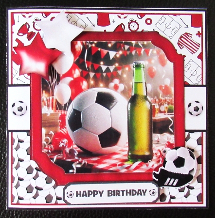 6x6 5x7 FOOTBALL BIRTHDAY by Davina Rundle
