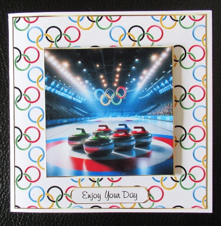 Olympics curling by Davina Rundle