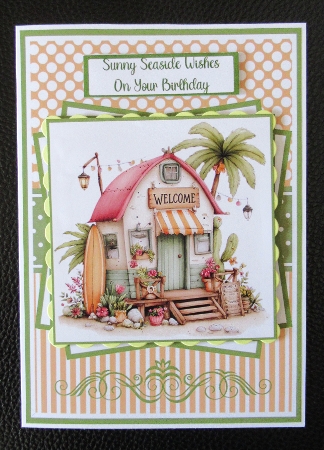 Beach Huts Mini Kit 5x7 (3) by Davina Rundle