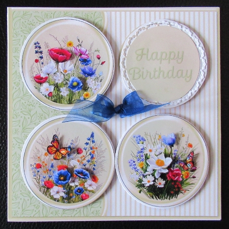 Meadow Flowers - Round Layers Card Mini Kit by Davina Rundle