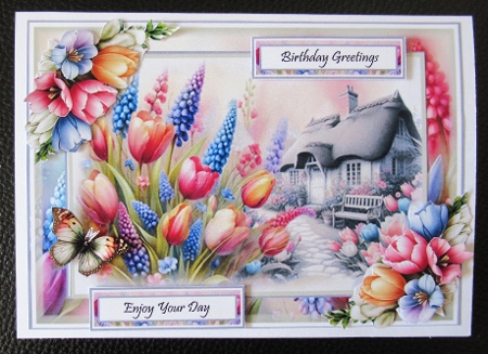Tulip Garden Cottage Mini Page Kit  by Davina Rundle