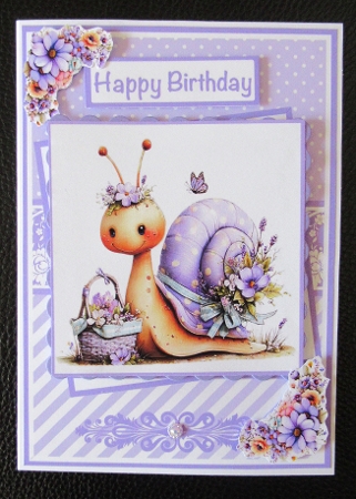 Whimsical Snail Mini Kit 5x7 (3) by Davina Rundle