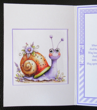 Whimsical Snail Mini Kit 5x7 (3) by Davina Rundle