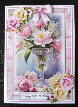 Summer Floral Vase Mini Page Kit by Davina Rundle