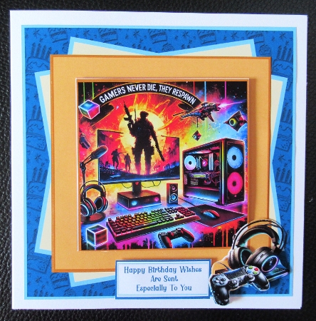 Gamers Never Die, They Respawn - 7x7 Mini Kit by Davina Rundle