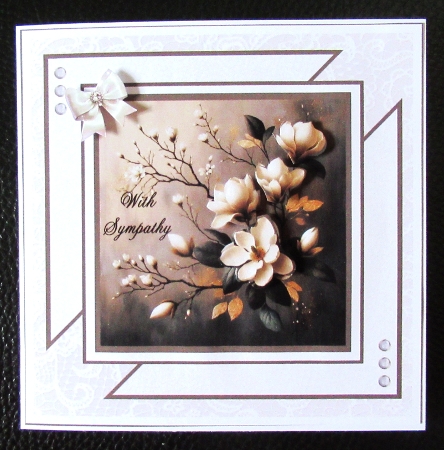 Decadent Magnolias - 8x8 Card Fronts by Davina Rundle