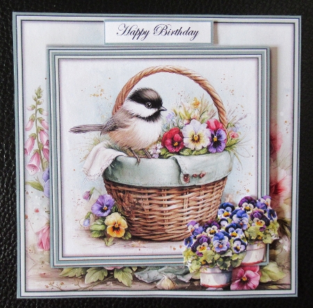 Bird on a Basket - Mini Kit 6x6 by Davina Rundle