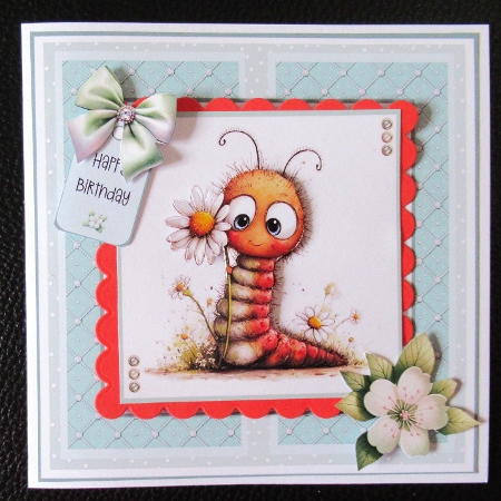 Cute Caterpillars 2 - 6x6 and 5x7 Version by Davina Rundle