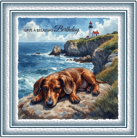 Fiery Ocean Embossed Effect Background Kit by Davina Rundle