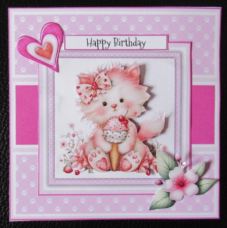 A Delightful Little Kitty - 6x6 and 5x7 Version by Davina Rundle