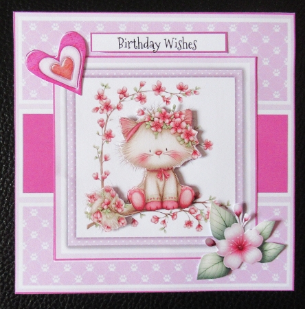 A Delightful Little Kitty - 6x6 and 5x7 Version by Davina Rundle