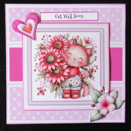 A Delightful Little Kitty - 6x6 and 5x7 Version by Davina Rundle