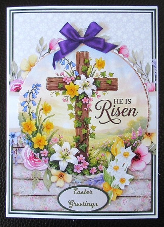 HE IS RISEN 5x7 6x6 by Davina Rundle