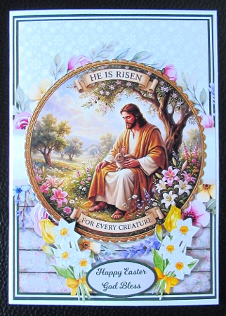 HE IS RISEN 5x7 6x6 by Davina Rundle