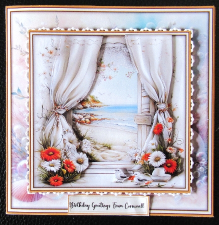 Romantic Coastal View - Mini Kit 6x6 by Davina Rundle