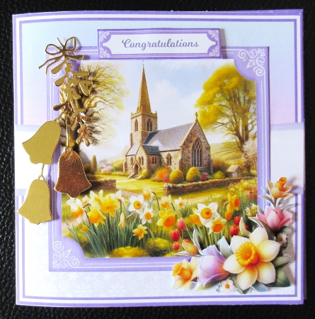 EASTER CHURCH 5x7 6x6 by Davina Rundle