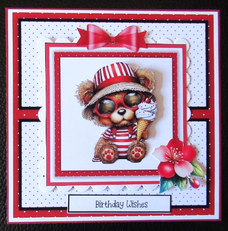 Beach Bears #1 - 6x6 and 5x7 Version by Davina Rundle