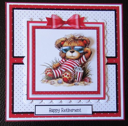 Beach Bears #2 - 6x6 and 5x7 Version by Davina Rundle
