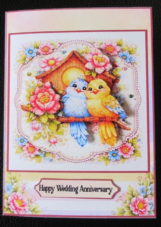 Feathered friends in love 5x7 by Davina Rundle