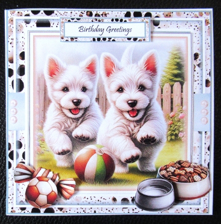 Playful Westie Pups Mini Page Kit by Davina Rundle