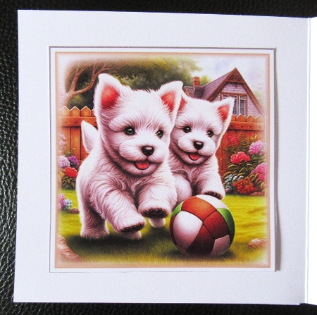Playful Westie Pups Mini Page Kit by Davina Rundle