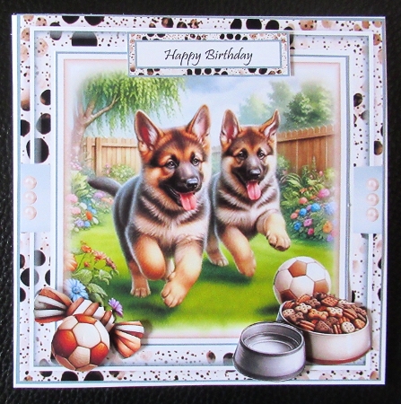 Playful German Shepherd Pups Mini Page Kit by Davina Rundle