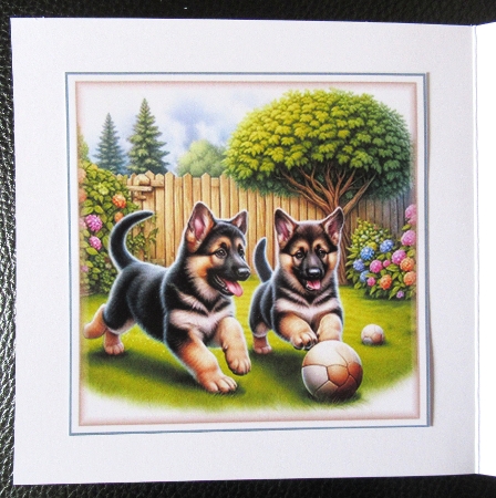 Playful German Shepherd Pups Mini Page Kit by Davina Rundle