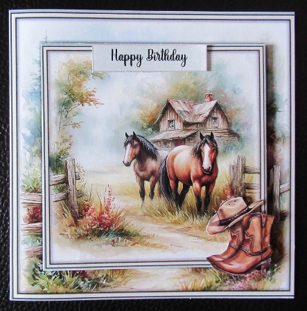 Farm Horses - Mini Kit 6x6 by Davina Rundle