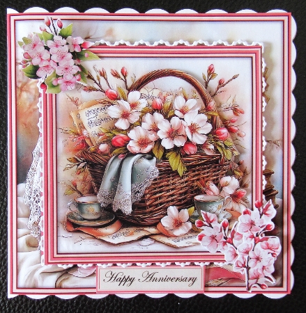 Flower Picnic Basket - Mini Kit 6x6 by Davina Rundle