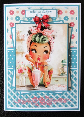 Retro Pinup Girl Mini Kit 5x7 (3) Plus Bonus by Davina Rundle