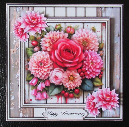Flowers on Wood - Mini Kit 6x6 by Davina Rundle