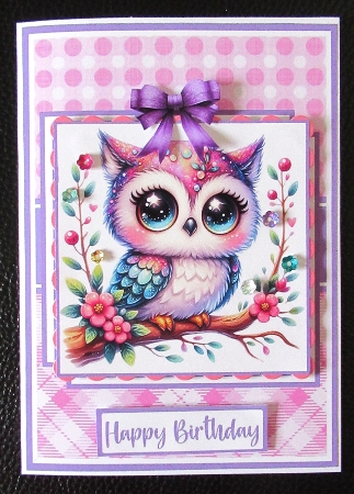 Cute Owl #2 Mini Kit 5x7 (3) Plus Bonus by Davina Rundle