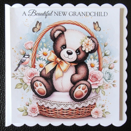 Floral basket bears by Davina Rundle