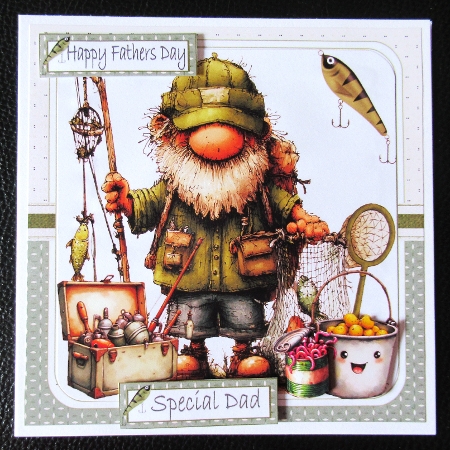 7x7 The whimsical fisherman choice of four mini kit by Davina Rundle