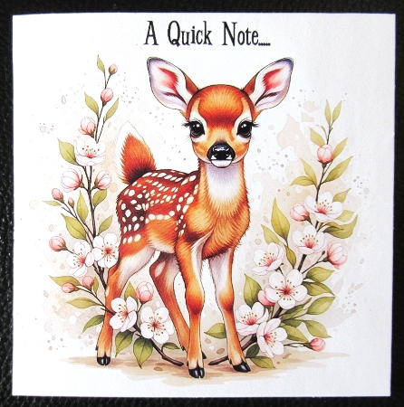 Floral fawn by Davina Rundle