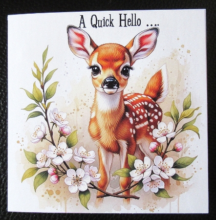 Floral fawn by Davina Rundle
