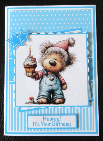 Birthday Teddy Mini Kit 5x7 (3) Plus Bonus by Davina Rundle
