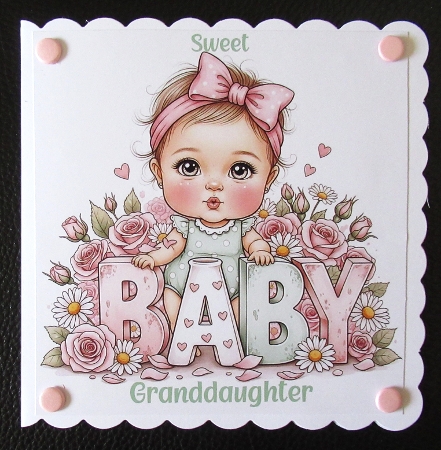 Sweet  floral baby girls by Davina Rundle