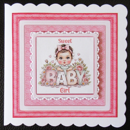 Sweet  floral baby girls by Davina Rundle