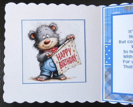 Birthday Bear Mini Kit 5x7 & 6x6 (6) by Davina Rundle