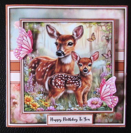 Deer Family - Mini Kit 6x6 by Davina Rundle