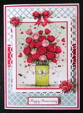 Roses Bouquet Mini Kit 5x7 (3) by Davina Rundle