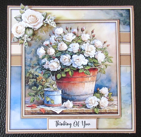 Wash Tube with Roses - Mini Kit 6x6 by Davina Rundle