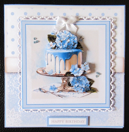 Hydrangea Drip Cake by Davina Rundle