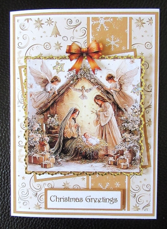 Nativity Scene Mini Kit 5x7 (3) by Davina Rundle