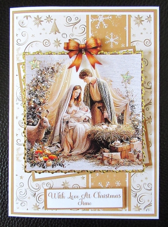 Nativity Scene Mini Kit 5x7 (3) by Davina Rundle