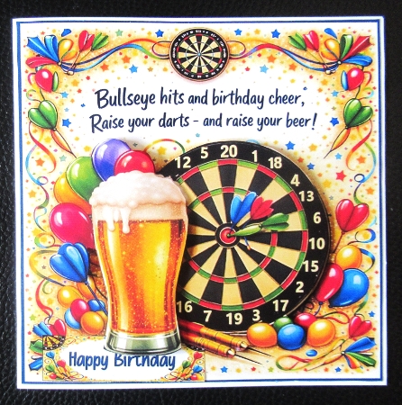 Bullseye hits and birthday cheer 6x6 by Davina Rundle